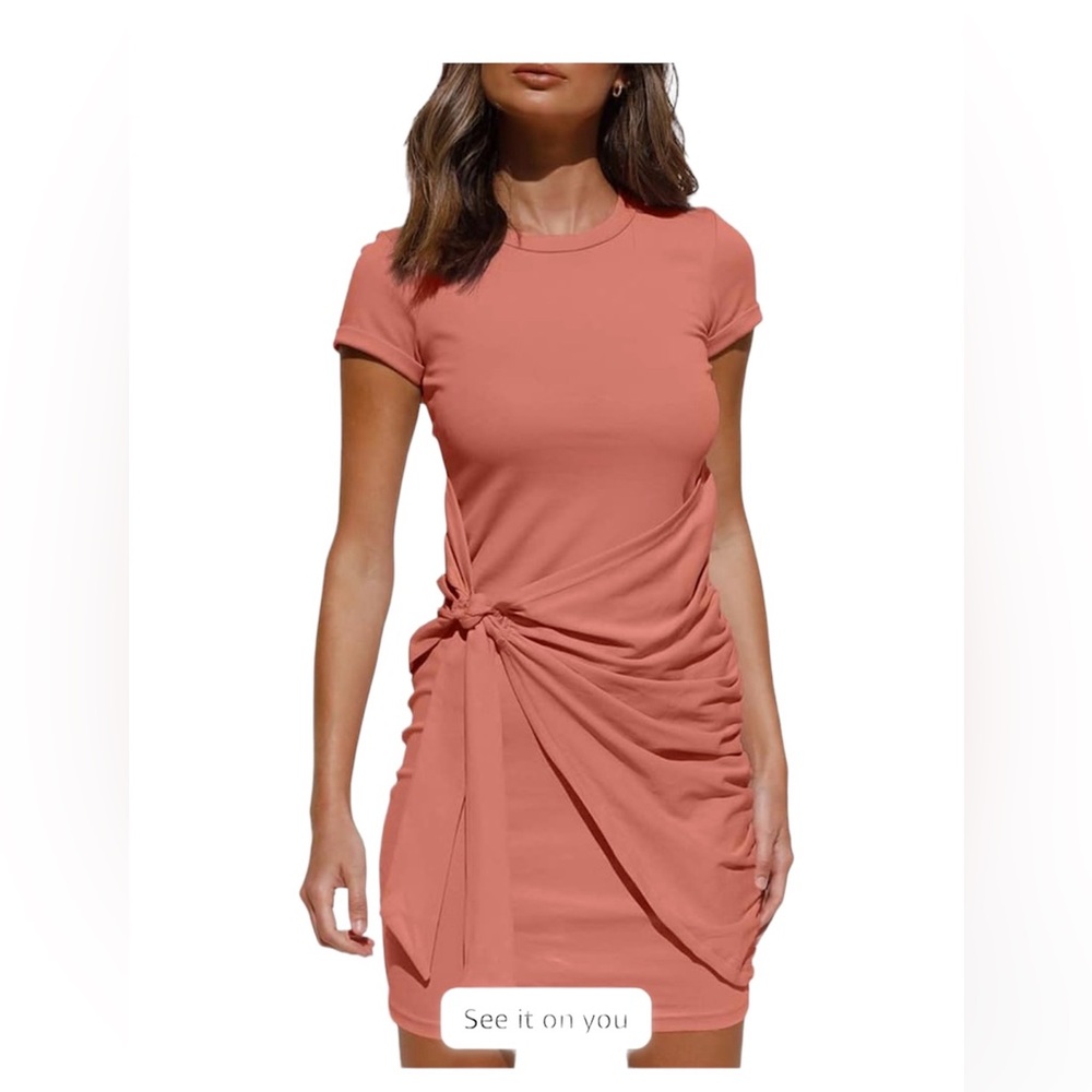 Womens tshirt dress, Watermelon Red